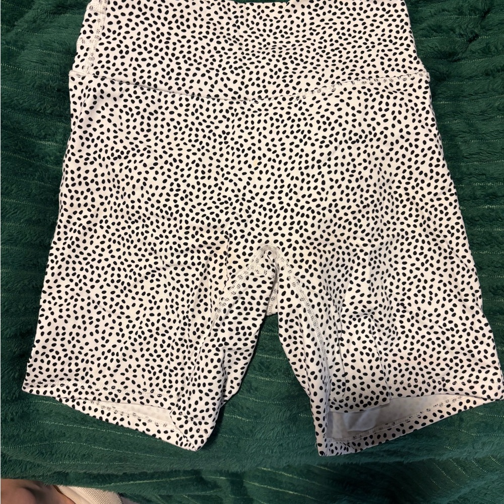 AOXJOX Black and White Polka Dot Shorts